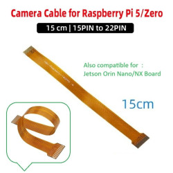 150mm FPC CAMERA CABLE 15-Pin to 22-Pin Length 15cm for Raspberry Pi Jetson Orin Nano/NX etc