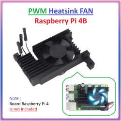 Heatsink with PWM Cooling Fan for Raspberry Pi 4