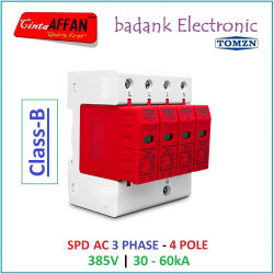 3 Phase SPD AC 3PN 385V 30-60kA Surge Protect Device