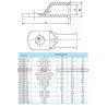 Cable Lug SC16-8 Skun Lubang utk Kabel 16mm2 Screw M8 (100pcs/pack)