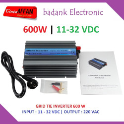 Inverter ON GRID TIE 600W GTI Solar Panel Surya PLTS PV Input 11-32V