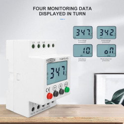 AC 3-PHASE LCD Protection Relay Unbalance Sequence Over Under VOLTAGE