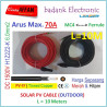 PV Cable 1500V H1Z2Z2-K 6mm2 Tinned copper L10 Meter MC4 -- Ferrule